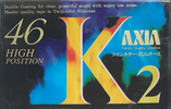 Compact Cassette AXIA K2 46 "K2A 46" Type II Chrome 1993 Japan