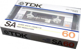 Compact Cassette TDK SA 60 Type II Chrome 1985 Japan