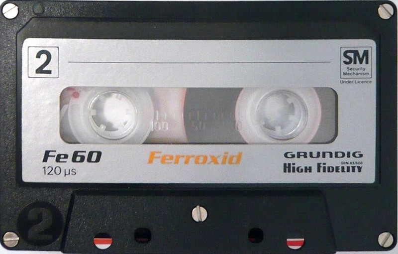 Compact Cassette Grundig 60 "Ferroxid" Type I Normal 1981 Germany