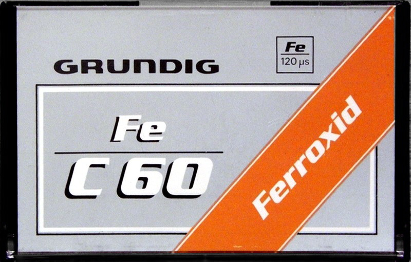 Compact Cassette Grundig 60 "Ferroxid" Type I Normal 1981 Germany