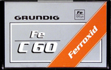 Compact Cassette Grundig 60 "Ferroxid" Type I Normal 1981 Germany