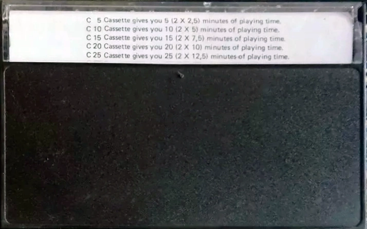 Compact Cassette Magna Home Computer 20 "LHS" Computer Cassette 1981 Hungary