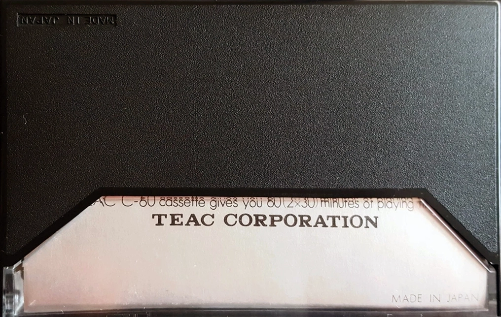Compact Cassette Teac 60 Type I Normal 1977 Japan