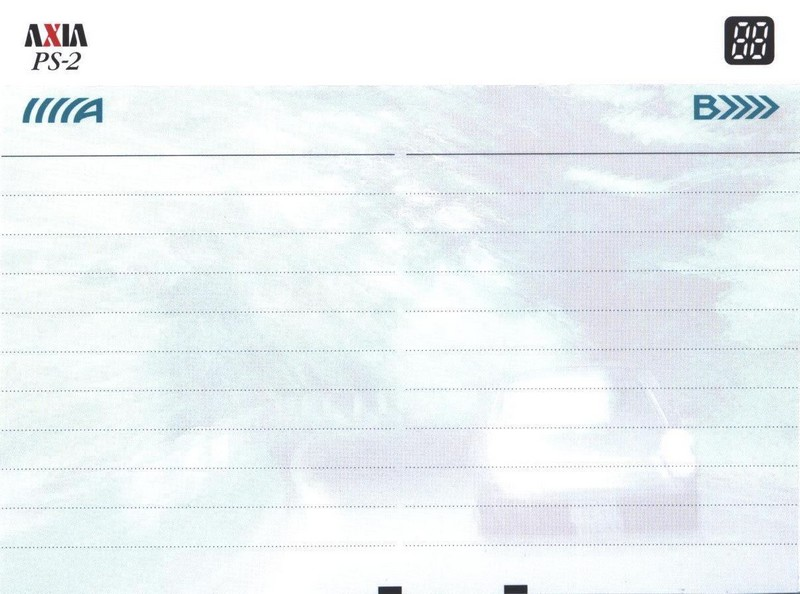 Compact Cassette AXIA PS-II / PS-2 70 "PS2K 70" Type II Chrome 1998 Japan