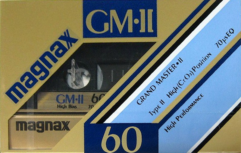 Compact Cassette Magnax GM-II 60 "Grand Master II" Type II Chrome 1983 Japan