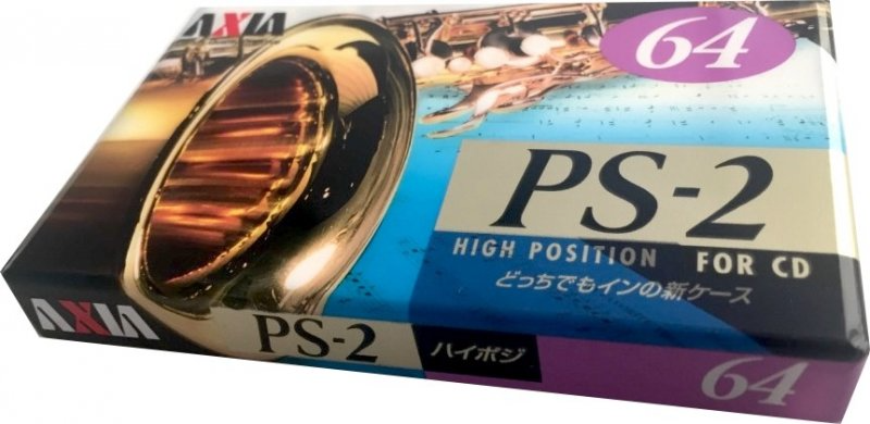 Compact Cassette AXIA PS-II / PS-2 64 "PS2H 64" Type II Chrome 1996 Japan