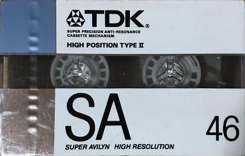 Compact Cassette TDK SA 46 "SA-46G" Type II Chrome 1988 Japan