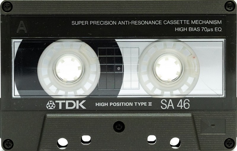Compact Cassette TDK SA 46 "SA-46G" Type II Chrome 1988 Japan