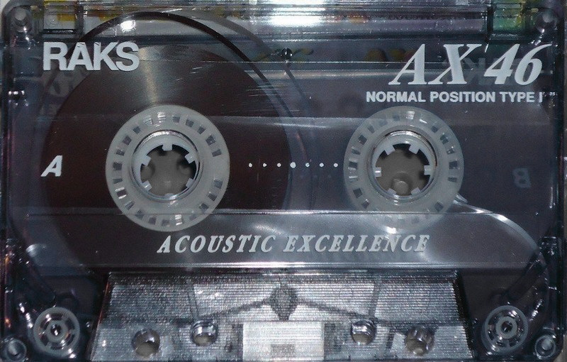 Compact Cassette RAKS AX 46 Type I Normal 1996 Europe