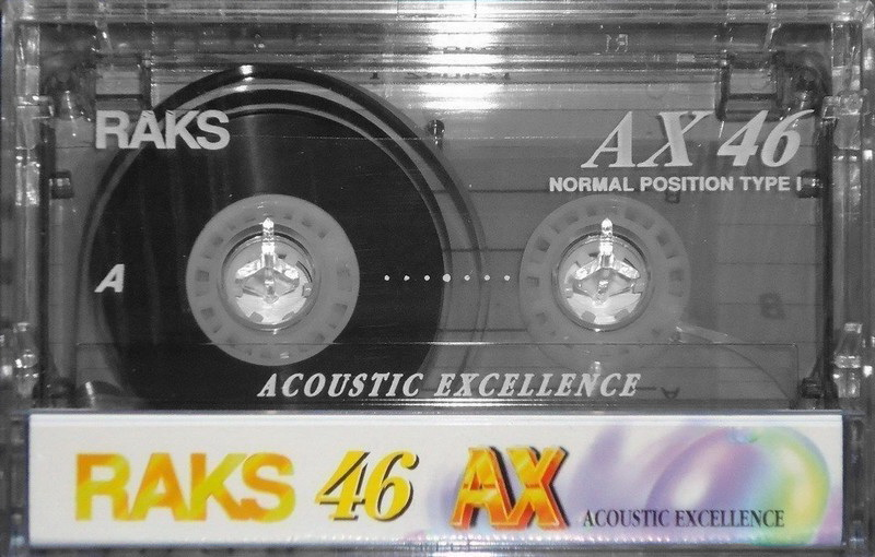 Compact Cassette RAKS AX 46 Type I Normal 1996 Europe