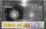 Compact Cassette RAKS AX 46 Type I Normal 1996 Europe
