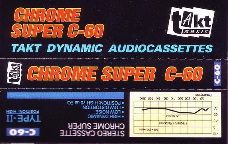 Compact Cassette Takt Music 60 Type II Chrome Poland