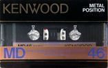 Compact Cassette Kenwood MD 46 Type IV Metal 1985 Japan