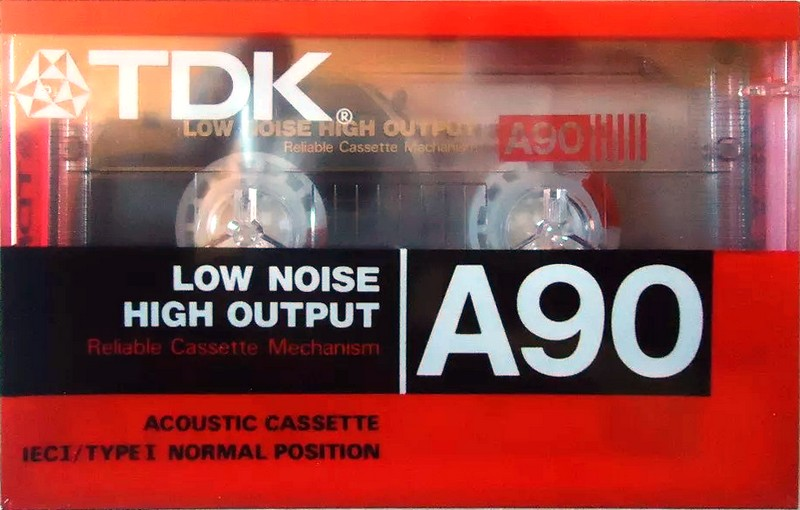 Compact Cassette TDK A 90 Type I Normal 1989 USA