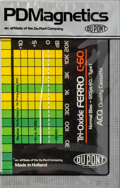 Compact Cassette PDM Tri-Oxide Ferro 60 Type I Normal 1981 Europe