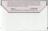 Compact Cassette Audio Magnetics Standard 120 Type I Normal 1975 Europe