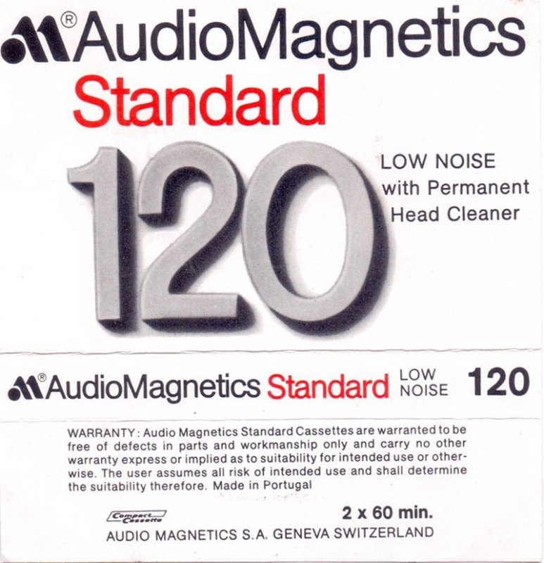 Compact Cassette Audio Magnetics Standard 120 Type I Normal 1975 Europe