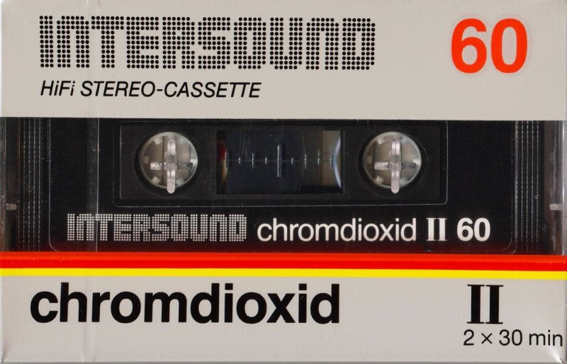 Compact Cassette Intersound 60 Type II Chrome Europe