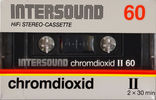 Compact Cassette Intersound 60 Type II Chrome Europe