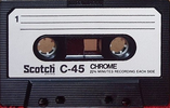Compact Cassette Scotch Chrome 45 Type II Chrome 1975 USA