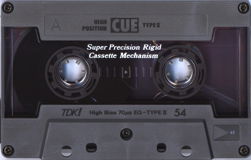 Compact Cassette TDK CUE 54 "CUE-54BK" Type II Chrome 1989 Japan