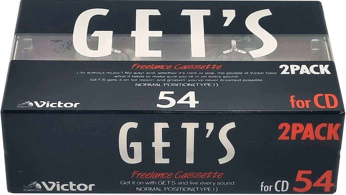 2 pack Victor Gets 54 "GF-G54 BK-2P" Type I Normal 1988 Japan