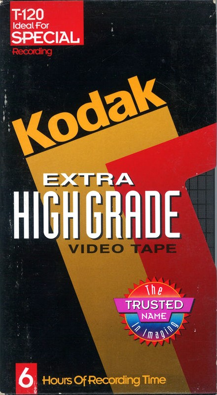 VHS, Video Home System Kodak XHG 120 "XHGT-120" Type I Normal USA