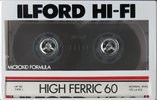 Compact Cassette Ilford HF 60 "High Ferric" Type I Normal 1984 Europe