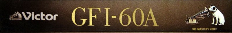Compact Cassette Victor GFI 60 "60A His Master`s Voice" Type I Normal 1989 Japan