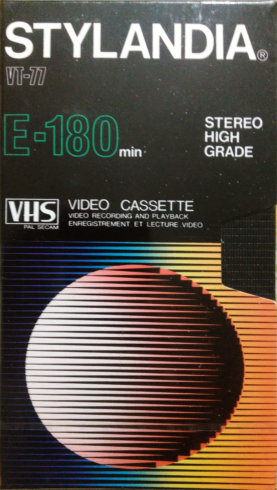 VHS, Video Home System Stylandia 180 "VT-77" Type I Normal Europe