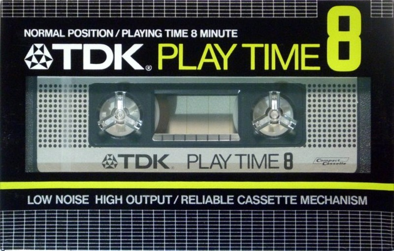 Compact Cassette TDK Play Time 8 8 Type I Normal 1982 Japan