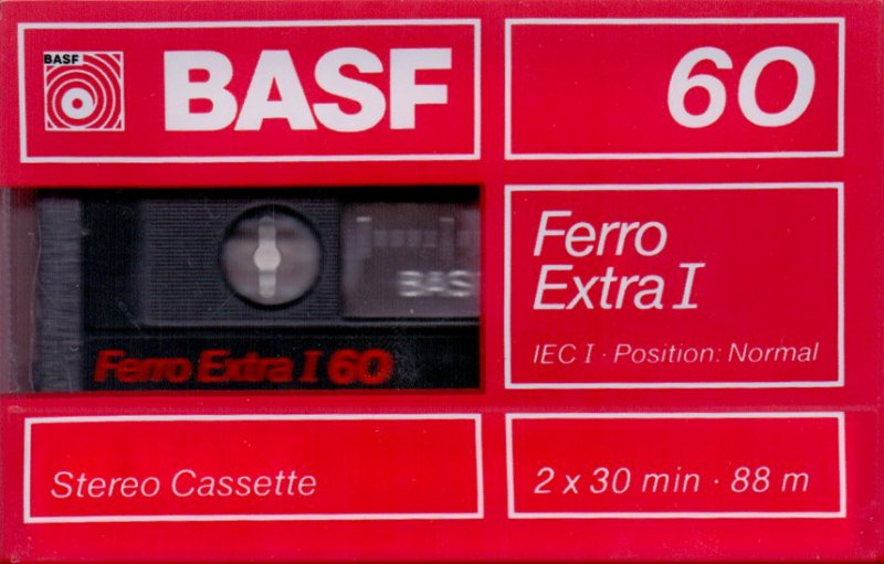 Compact Cassette BASF Ferro Extra I 60 Type I Normal 1988 Europe