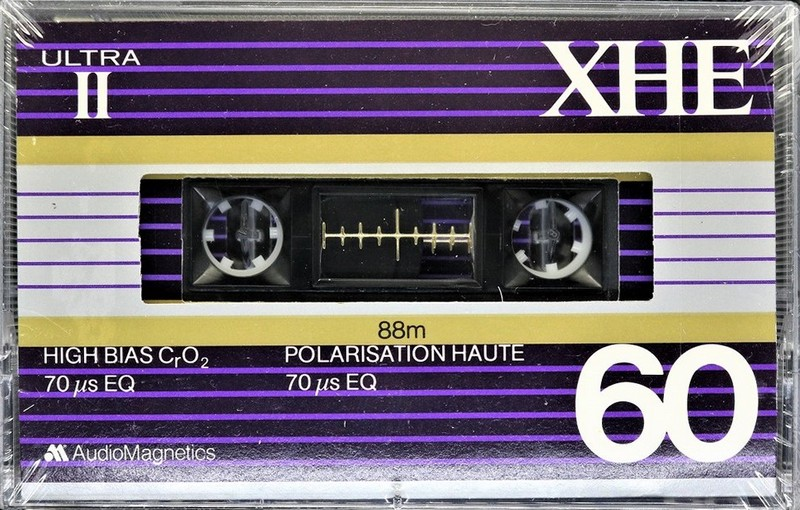 Compact Cassette Audio Magnetics XHE Ultra II 60 Type II Chrome 1982 Canada, USA