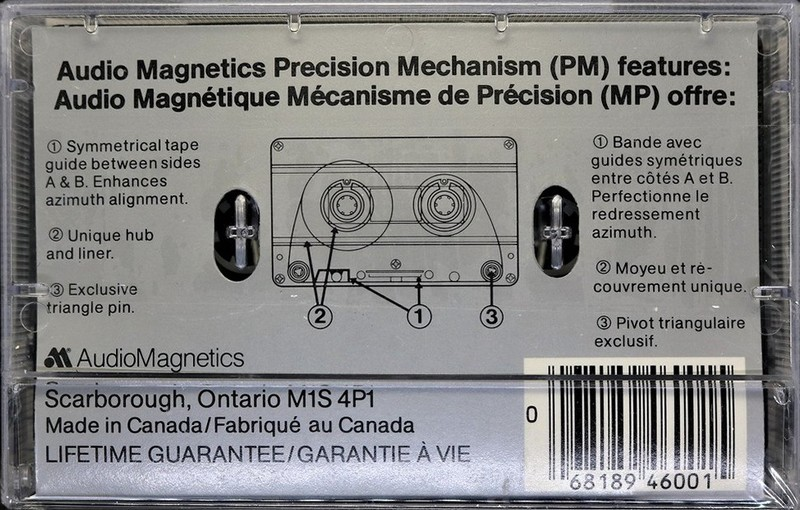 Compact Cassette Audio Magnetics XHE Ultra II 60 Type II Chrome 1982 Canada, USA