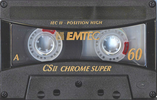 Compact Cassette Emtec CS II Chrome Super 60 Type II Chrome 2004 Europe