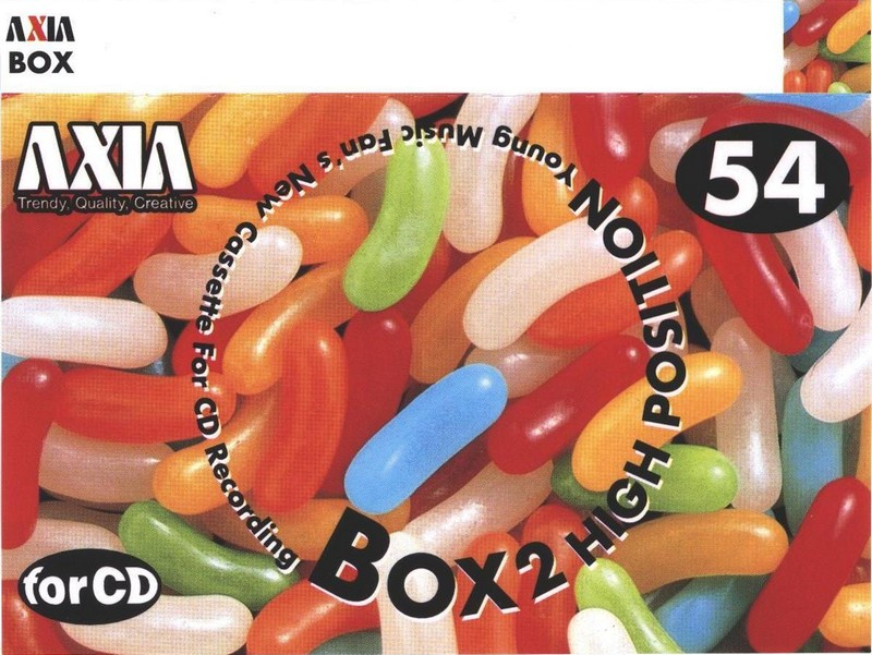 Compact Cassette AXIA Box 2 54 "BOX2C 54" Type II Chrome 1997 Japan