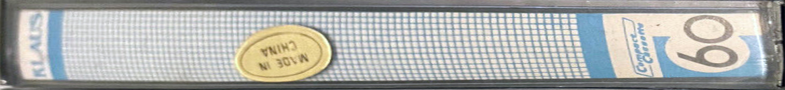 Compact Cassette Klaus 60 Type I Normal 1978 China