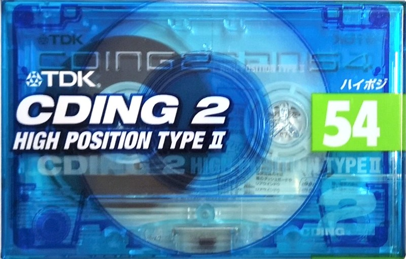 Compact Cassette TDK CDing 2 54 "CD2-54T" Type II Chrome 1999 Japan