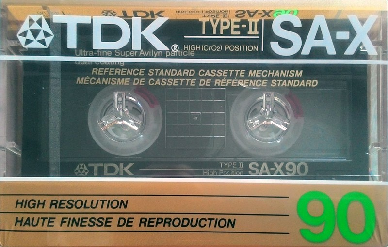 Compact Cassette TDK SA-X 90 Type II Chrome 1987 North America