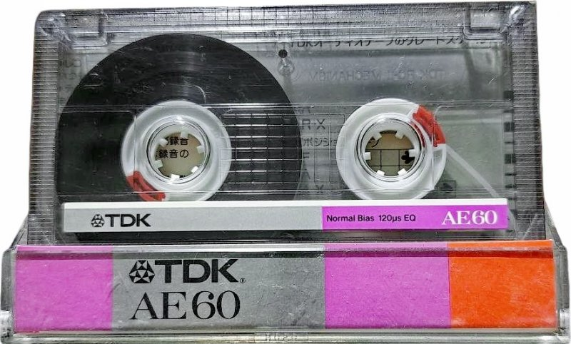 Compact Cassette TDK AE 60 "AE-60" Type I Normal 1987 Japan