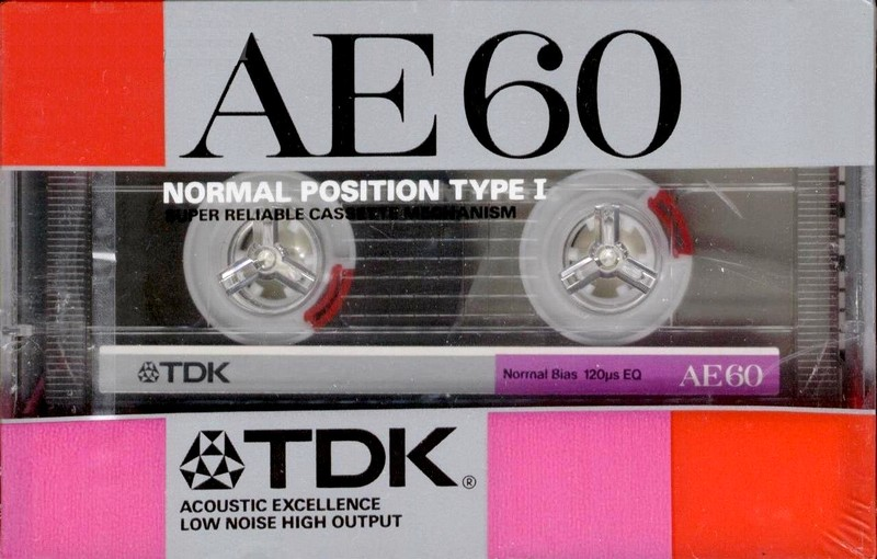 Compact Cassette TDK AE 60 "AE-60" Type I Normal 1987 Japan