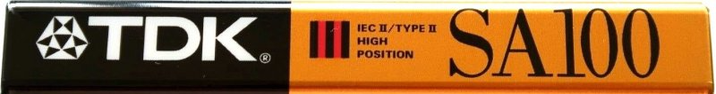 Compact Cassette TDK SA 100 "SA100" Type II Chrome 1991 North America