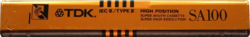 Compact Cassette TDK SA 100 "SA100" Type II Chrome 1991 North America
