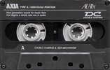 Compact Cassette AXIA AU-IIx 74 "AU-2X 74" Type II Chrome 1991 Japan
