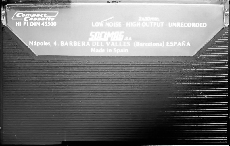 Compact Cassette Socimag HE-X 60 Type I Normal Spain