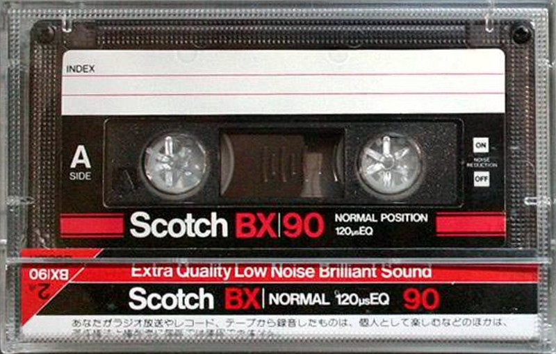 Compact Cassette Scotch BX 90 Type I Normal 1982 Japan