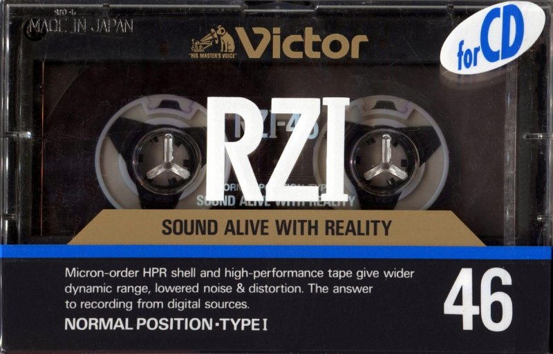 Compact Cassette Victor RZI 46 "RZ1-46" Type I Normal 1989 Japan