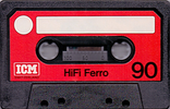 Compact Cassette ICM HIFI Ferro 90 "SF-Cassette" Type I Normal 1982 Europe