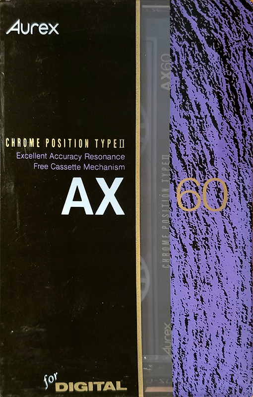 Compact Cassette Aurex AX 60 Type II Chrome 1990 Japan