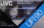Compact Cassette JVC UFI 90 Type I Normal 1990 North America